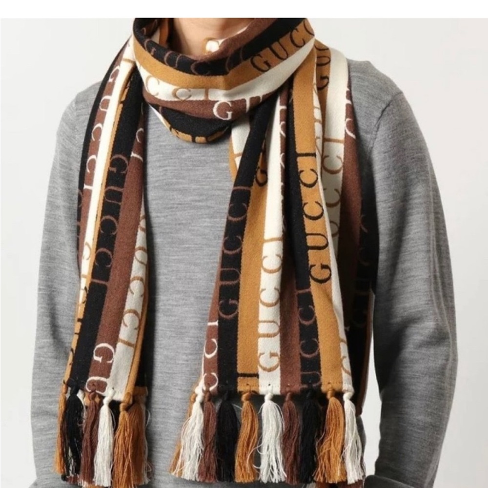 Authentic New Gucci Wool Scarf/ Shawl